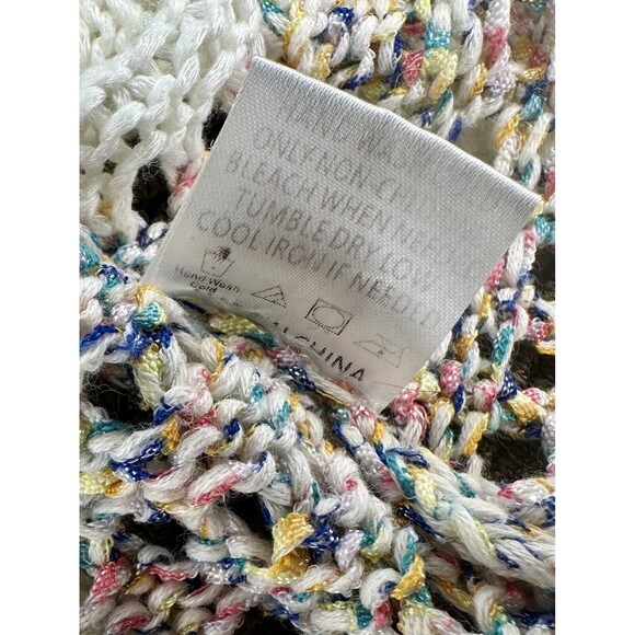 Sadie and Sage Anthropologie Open Knit Multicolor Striped Sweater Size M EUC!! - Picture 7 of 7